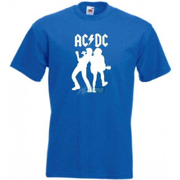 Retro zene fan AC DC -A minima férfi rövid ujjú póló