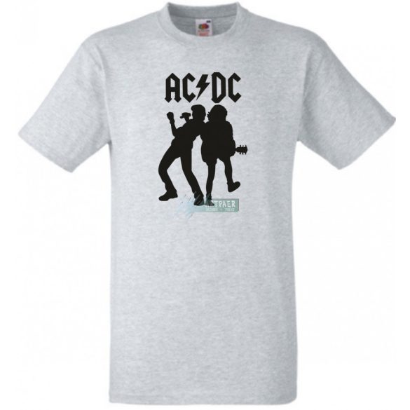 Retro zene fan AC DC -A minima férfi rövid ujjú póló