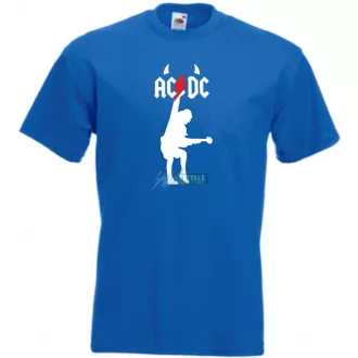 Retro zene fan AC DC -B minima férfi rövid ujjú póló