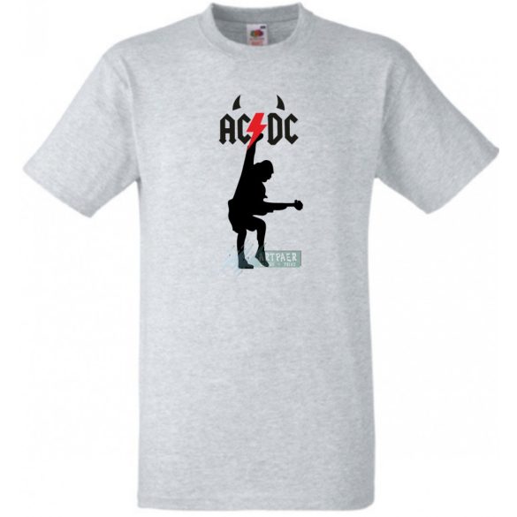 Retro zene fan AC DC -B minima férfi rövid ujjú póló