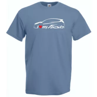 Auto fan I Love My Ford Fiesta férfi rövid ujjú póló