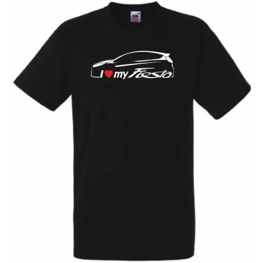 Auto fan I Love My Ford Fiesta férfi rövid ujjú póló