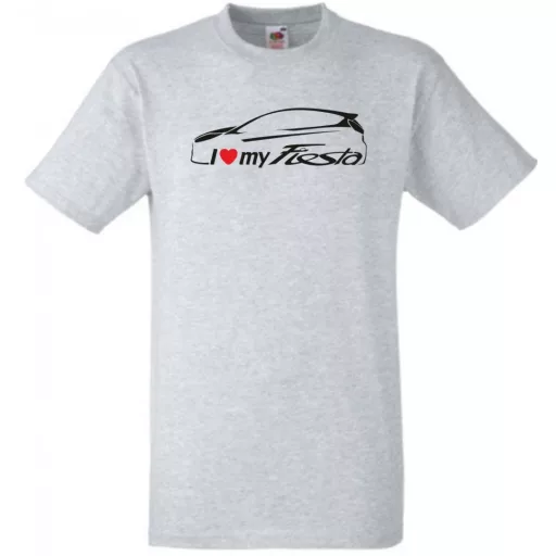 Auto fan I Love My Ford Fiesta férfi rövid ujjú póló
