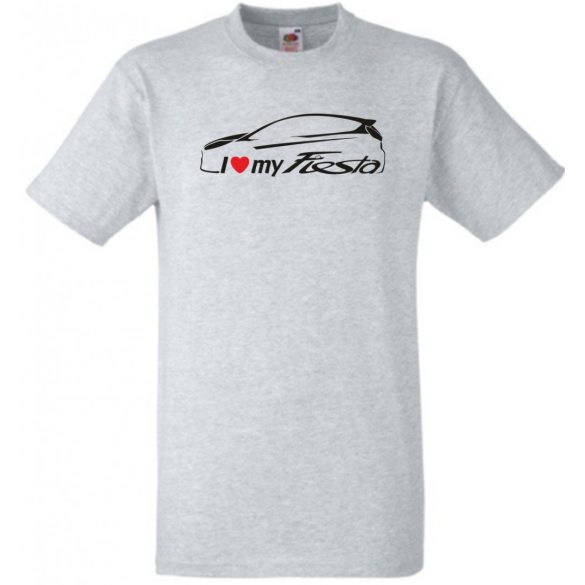 Auto fan I Love My Ford Fiesta férfi rövid ujjú póló