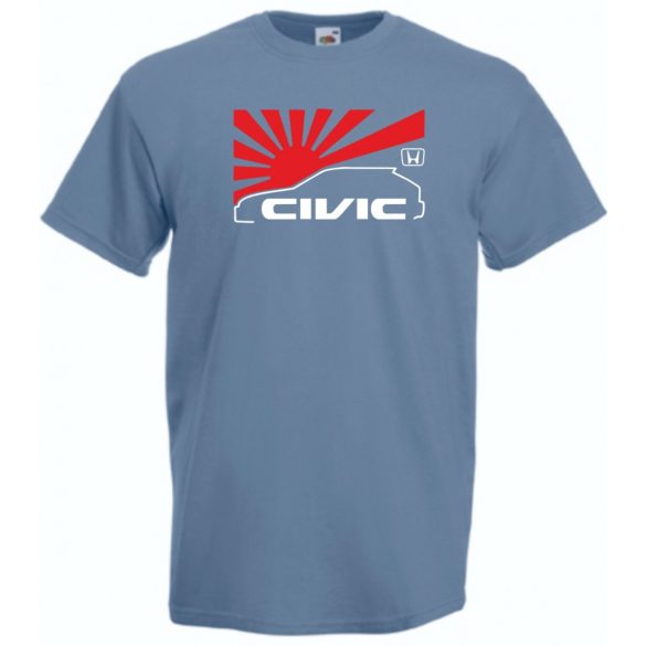 Auto fan Honda Civic férfi rövid ujjú póló