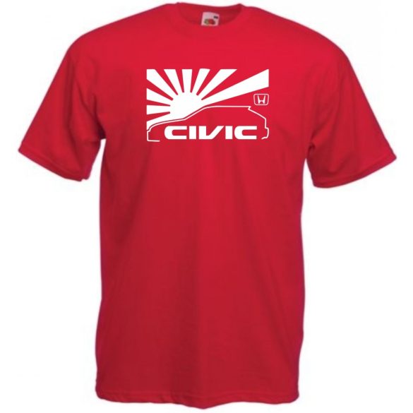 Auto fan Honda Civic férfi rövid ujjú póló