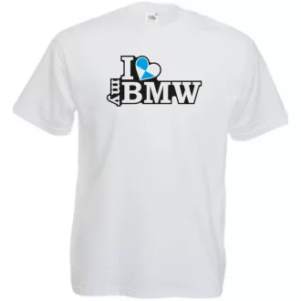 I Love My BMW férfi rövid ujjú póló