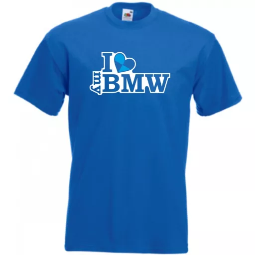 I Love My BMW férfi rövid ujjú póló