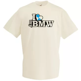 I Love My BMW férfi rövid ujjú póló