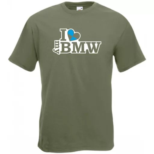 I Love My BMW férfi rövid ujjú póló