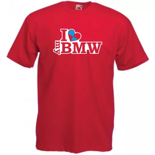 I Love My BMW férfi rövid ujjú póló