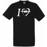 Autó fan I Love My Opel férfi rövid ujjú póló