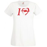 Autó fan I Love My Opel női rövid ujjú póló