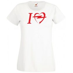 Autó fan I Love My Opel női rövid ujjú póló