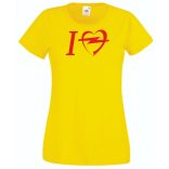 Autó fan I Love My Opel női rövid ujjú póló