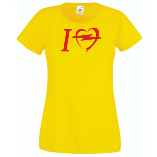 Autó fan I Love My Opel női rövid ujjú póló