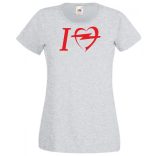 Autó fan I Love My Opel női rövid ujjú póló