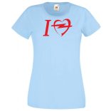 Autó fan I Love My Opel női rövid ujjú póló