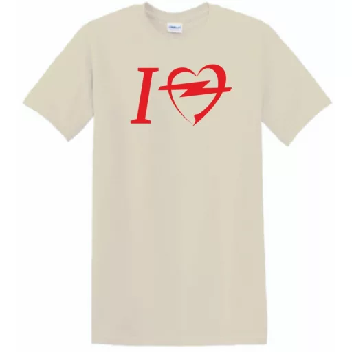 Autó fan I Love My Opel férfi rövid ujjú póló