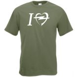 Autó fan I Love My Opel férfi rövid ujjú póló