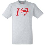 Autó fan I Love My Opel férfi rövid ujjú póló