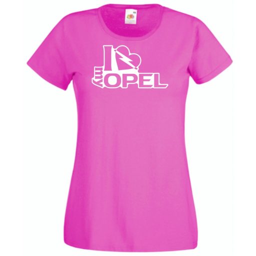 I Love My Opel női rövid ujjú póló