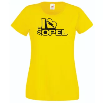 I Love My Opel női rövid ujjú póló