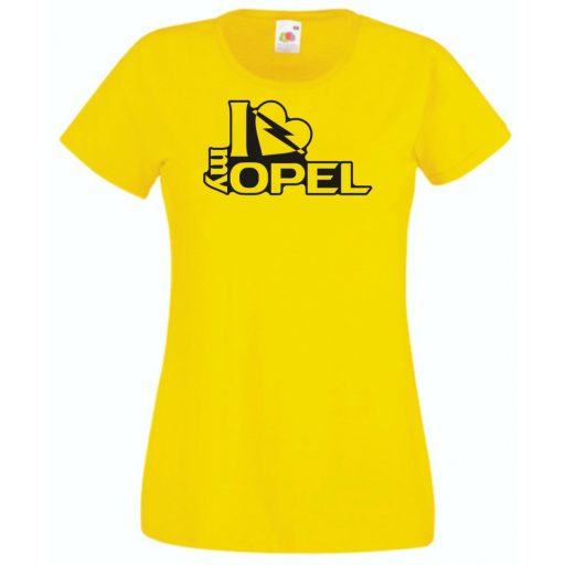 I Love My Opel női rövid ujjú póló