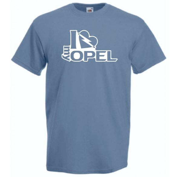 I Love My Opel férfi rövid ujjú póló