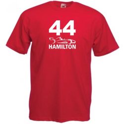   Autóverseny formula fan 44-es Hamilton férfi rövid ujjú póló