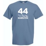 Autóverseny formula fan 44-es Hamilton férfi rövid ujjú póló