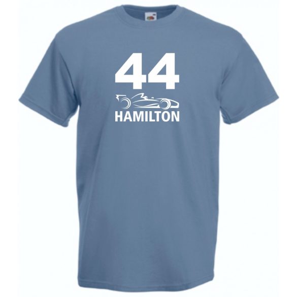 Autóverseny formula fan 44-es Hamilton férfi rövid ujjú póló
