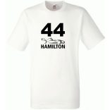 Autóverseny formula fan 44-es Hamilton férfi rövid ujjú póló