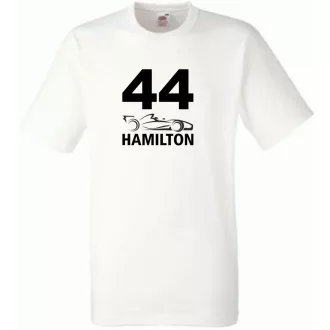   Autóverseny formula fan 44-es Hamilton férfi rövid ujjú póló