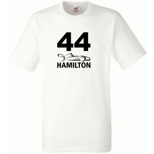 Autóverseny formula fan 44-es Hamilton férfi rövid ujjú póló