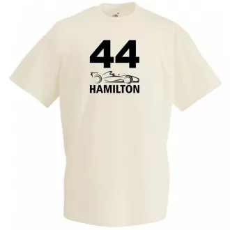   Autóverseny formula fan 44-es Hamilton férfi rövid ujjú póló