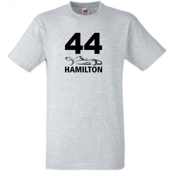 Autóverseny formula fan 44-es Hamilton férfi rövid ujjú póló