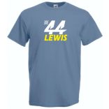 Autóverseny fan 44-es Hamilton férfi rövid ujjú póló