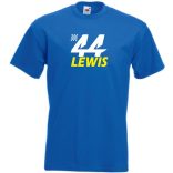 Autóverseny fan 44-es Hamilton férfi rövid ujjú póló