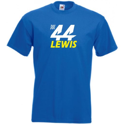 Autóverseny fan 44-es Hamilton férfi rövid ujjú póló