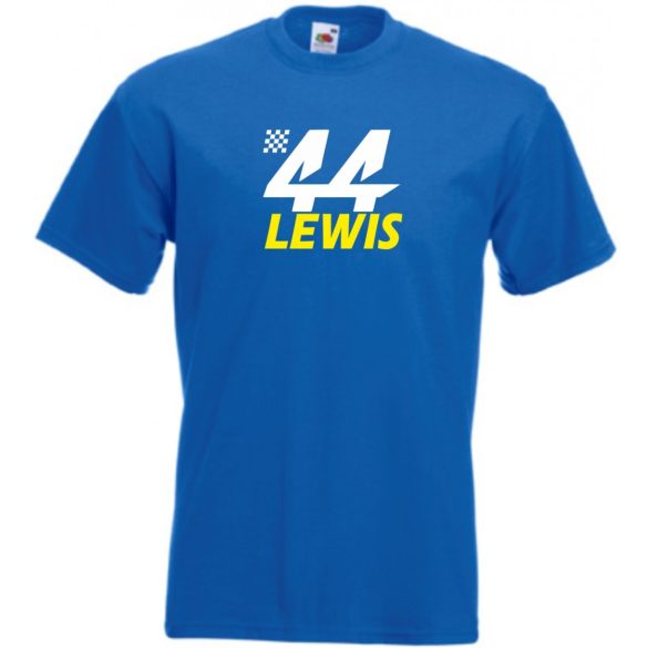 Autóverseny fan 44-es Hamilton férfi rövid ujjú póló