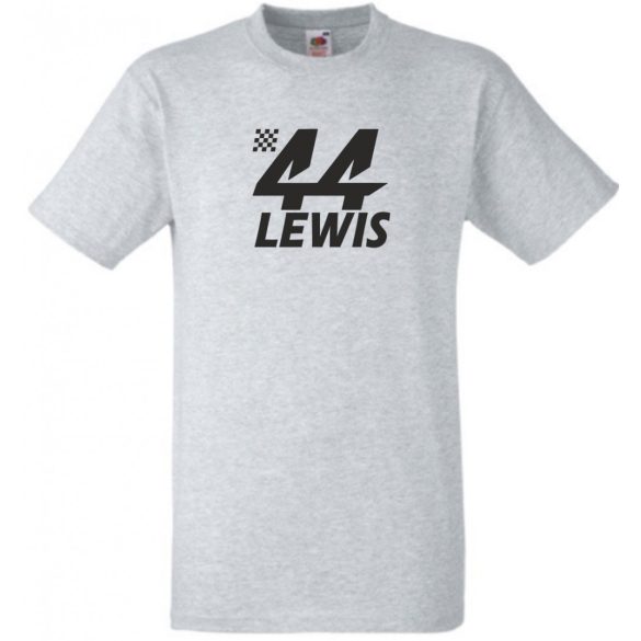 Autóverseny fan 44-es Hamilton férfi rövid ujjú póló