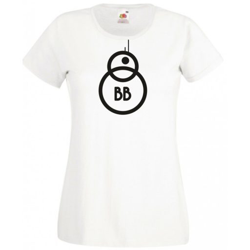 Funny Droid BB8 női rövid ujjú póló