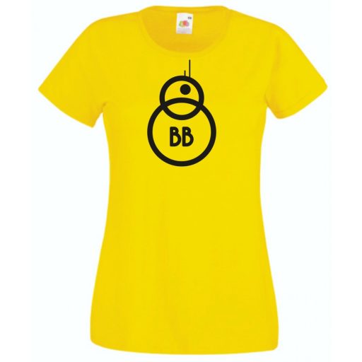 Funny Droid BB8 női rövid ujjú póló