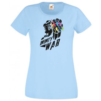   Hősök Thanos kesztyűje a végtelen kövekkel női rövid ujjú póló