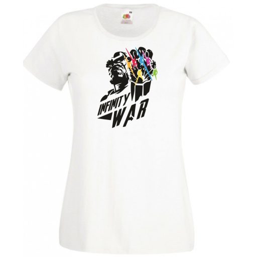 Hősök Thanos kesztyűje a végtelen kövekkel női rövid ujjú póló