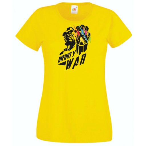 Hősök Thanos kesztyűje a végtelen kövekkel női rövid ujjú póló