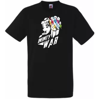   Hősök Thanos kesztyűje a végtelen kövekkel férfi rövid ujjú póló