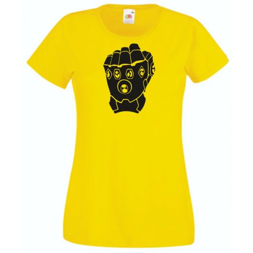 Hősök Bosszúállók Thanos kesztyűje női rövid ujjú póló