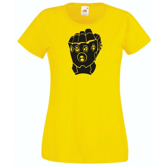 Hősök Bosszúállók Thanos kesztyűje női rövid ujjú póló